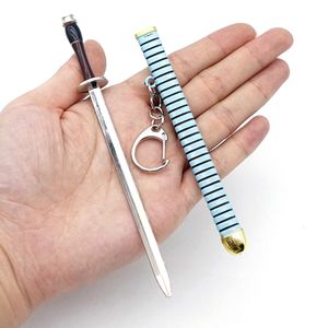 Anime Keychain Roronoa Zoro Kılıç Modeli Llaveros Oyuncak Tokalı Takım Sahibi Tarifi Katana Metal Kolye Chaveiro Hayranlar İçin Hediye