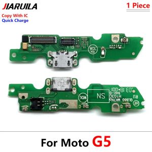 10st/parti, Dock Connector Micro USB Charger Charging Port Flex Cable Microphone Board för Moto G4 G5 G9 G8 G7 G6 Spela Plus Power