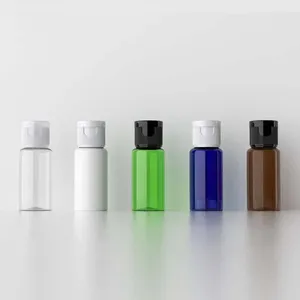 Depolama Şişeleri 100pcs 15ml Mini Örnek Boş kişisel bakım plastik Flip Cap Seyahat Duş Jel Şampuan Kozmetik Ambalaj