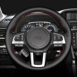 Customized Car Steering Wheel Cover Microfiber Leather For Subaru Legacy XV 2015-2017 Outback 2014-2017 Forester 2015-2018