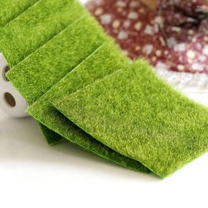 Decorative Flowers 15cm Artificial Grass Mat Grassland Moss Lawn Turf Carpet Carpetfaux For Diy Micro Landscape Home Floor Wedding