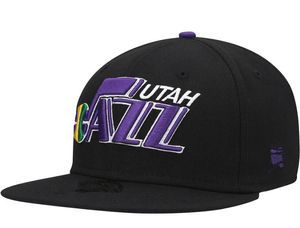 American Basketball „Jazz” Snapback Hats 32 Drużyny luksusowe projektantów finałów szafka na szatnię Casquette Sport Hat Strapback z powrotem regulowany czapkę a18