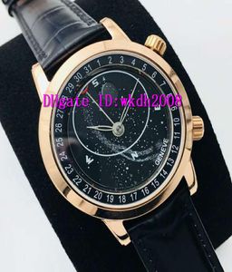 Topp Grand Complications Sky Moon Celestial 6102R001 Herrklocka Swiss 9015 Automatisk mekanisk CNC 18K Rose Gold Mens Wristwatch 5441454