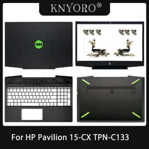 Ramar Nytt för HP Pavilion Gaming 15 15CX TPNC133 Laptop LCD Back Cover/Front Bezel/Hinges/Palmrest/Bottom Case Top L20314001 Green