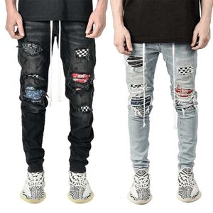 Designer Men's Jeans 2020 NYA MENS HIGH SLIM SLIM HOLE LEGGINGS NYA MENS JEANS MEN