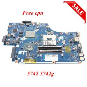 Moderkort LA5893P LA5894P LA5891P MBWJR02001 för ACER Aspire 5741 5742 5742G Laptop Motherboard HD 5470M/GT320M/GT420M GRATIS I3 CPU