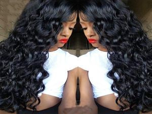 Glueless Full Lace Wig Preucked Brazilian Virgin Hair Deep Wave Lace Front Human Hair Wigs for Black Women5761155