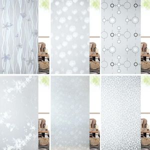 Window Stickers Privacy Self Adhesive Sticker Frosted With Heat Control Film UV Protection Tint Glass Bathroom