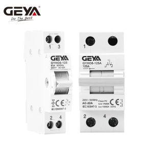 Geya Gyho8 1p 2p 3p 4p 40A 63A 100A 125A Interruttore di trasferimento a circuito di interblocco AC Din Rail Trasferimento Interruttore di trasferimento ATS