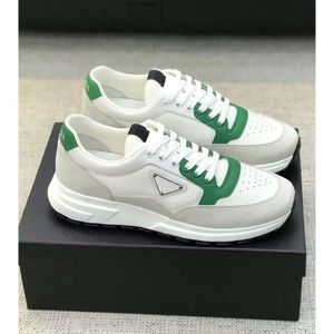 Berühmtes Design Prax 01 Sneakers Schuhe Schnürmänner Alfskellleder Leder Gummi-Sohle Skateboard Wanderfeier Hochzeitskleid Stoffpaar EU38-46 24