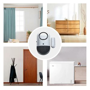 Finestra di allarme di induzione domestica Dispositiva antifurto Dispositivo wireless portatile Porta del sensore magnetico e finestra Alarmante antifurto per allarme wireless portatile