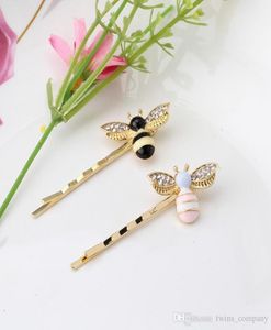 Süße Mädchen Crystal Wings Bienen Haarschmuck Tierstile Haarnadel Haare für Frauen039s Haarzubehör Barrettes5048700