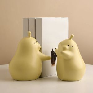 Rabbit Bookend żywica Figurki Zwierzęta Książka Książka Królika Statua Rabbit Dekoracyjne książki do szafki na półkę