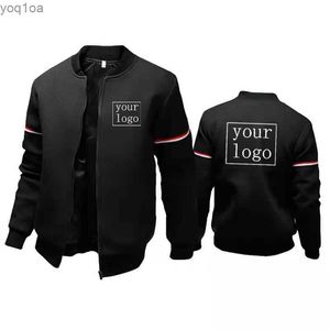 Jackets masculinos sua própria marca de design/personalização de imagem Diy Mens Jacket Sports Sports Zipper Rastrear Terno de Roupa ao ar livre Jaqueta de personalização