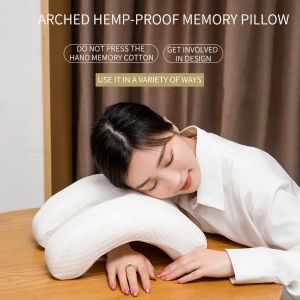 Office Pillow Arch U-formad krökt minnesskum Sleep Neck Cervical Pressure Belt Arm Rest Hand Pillow Side Office Support