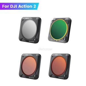 Tillbehör 8 I 1 Justerbart magnetlinsfilter för DJI -åtgärd 2 Cpl UV ND/NDPL -filter Set för DJI Osmo Action 2 Camera Lens -tillbehör