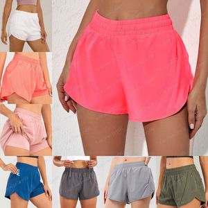 Lu Lemon Hotty Hot Low-Rise Lined Short 2.5" Lightweight Mesh Running Yoga Built-in Liner Shorts Zipper Pocket Reflective Detail Athletic