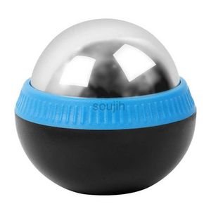 Massageador de face Hot/Cold Roller Ball Ball aço inoxidável corpo rolo de gelo Alívio do tecido profundo Bolas de massagem do corpo Massageador de face 240409