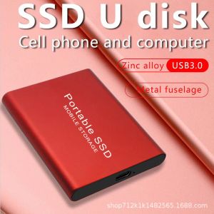 Napędy Ultra cienkie SSD bezprzewodowe 1TB 2TB 4TB 8TB Urządzenia pamięci zewnętrzne dyski twardych wewnętrzne napędy stałego stałego typu c USB3.1 laptop max