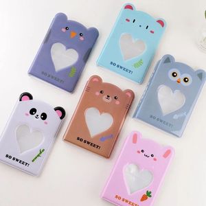 3 بوصة ضوئية الموثق موثق الموثق الضوئية Hollow Mini Photo Album الألبوم PP Cartoon Cute Loving Hollow