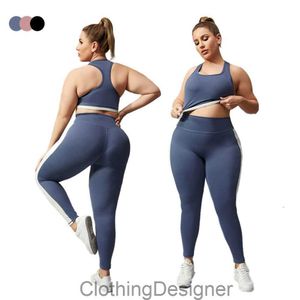 Lu Yoga Lemon Algin Woman Suit Women Set Set Plus size Oufit Curvy Girl Girl Gym Frengings Elastic 2 pezzi Fitness Suit Big Size Lady Activewear Ll Allined Gym C