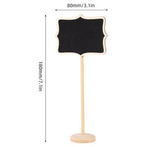 NOVO 10PCS Mini Mini Blackboard Blackboard Stand Stand Message Message Board Universal Wedding Party Tags Decors Tags DropShipp