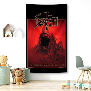 90x150cm Deaths Music Band Tapestry Poster Canvas Art Wall Decor Headboard Hanging Decorations 3x5fts