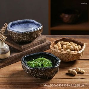 Miski porcelanowe podwójne gulasz z podwójnym ucha miska pieczenia sałatka sałatka zupa jaja japońskie i koreańskie śniadanie owocowe