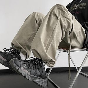 Men's Pants Men Black Cargo Joggers Hip Hop Unisex Trousers Streetwear Plus Size Pockets Oversize Sweatpants