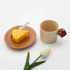 Mugs Nordic Ceramics Coffee Milk Mug BuCup With Disc Living Room Dining Table Cup Home Decoration Accessories Year Gifts