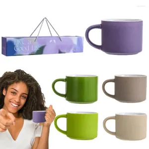 Mugs Coffee Espresso Tea Ceramic Mug 5pcs Reusable With Handle For Wine Water Beer Whiskey Soup