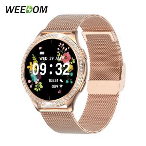 Orologi weedom 2023 New Bluetooth Call Smart Watch Women Dial Dial Clock Sport Bracciale AI Smartwatch VOCE per Android iOS