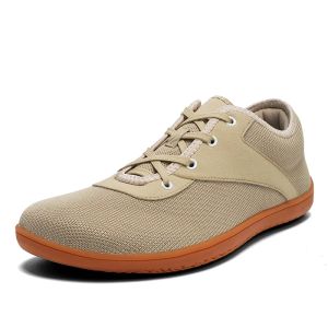 Erwachsene Cross-Trainer Wide Toe Box Herren breite minimalistische Barfuß-Turnschuhe ohne Drop Sohle lässig Strickschuh großer Größe