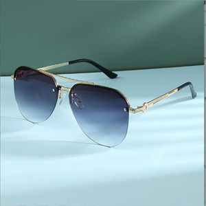 レディースメガネメタルフレーム日焼け止めシェーディングミラーは色を変える美しい2024新しいサングラス