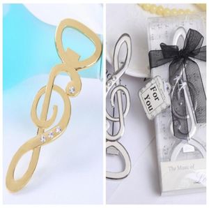 25 sztuk Silver and Gold Wedding and Party Favours of the Music Love Bottle Bottle Opener Wedding Samitrs for Bridal Showers2559756