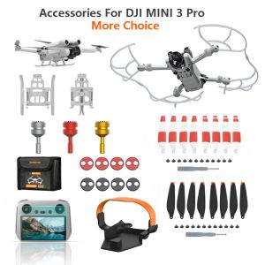 Droni droni Holder Holder Guard Glasses Landing Gear Copertura per motori joysticker per DJI Mini 3 Accessori per droni