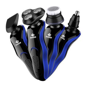 Clippers 4 in 1 USB Rashovers USB Rabbizzatura a rasatura barba rasoi 4d 3 pale per barba per capelli taglialette tagliale ricaricabile per il viso da uomo