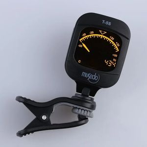 T-5S Hochwertiger Rotatable LCD Tragbarer mini elektronischer digitaler Clip-On-Tuner für Gitarrenchromatische Bass Ukulele Violin für hochwertige elektronische Tuner