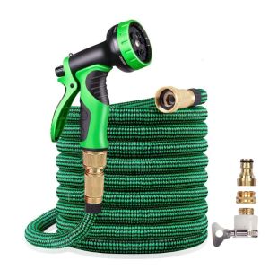 NEW Garden Hose Expandable 16-125ft High Pressure Car Wash Plastic Pipe Magic Flexible Water Hose With Spray Gun For Watering