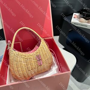 Designer Wander Bag Luxury Shoulder Woven Bags For Women Classic Letter High Quality Handbag Tote Bag Summer Beach Bags With Box