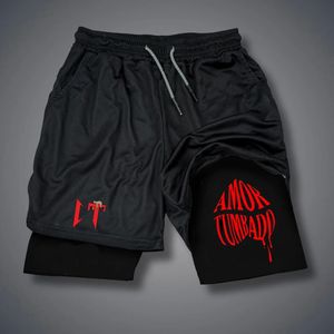 Natanael Cano Amor Tumbado Shorts Mens Funny Printed Fitness Gym Short Bants Summer Doubleck Quick Dry Jogging Sportswear 240322