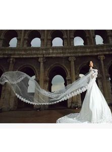 VERE BRIDALS CATTHEDRAL WEMPERE 5M 164 piedi Accessori per bordo in pizzo lungo Mariage Bride Welon Veil8024319