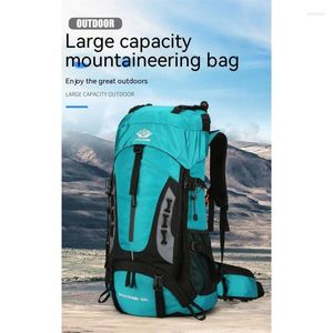 Mochila 60l Caminhando Bolsa de Montanhista à prova d'água Homens de camping rucksack escalando mochilas ao ar livre Trekking Outdoor