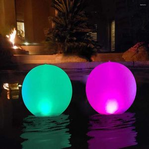 Party Decoration 10pcs LED BEACH Glowing Balloon Wedding Remote Control Light Swimming Pool Lysande Uppblåsbar