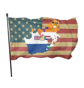 American Old South African 3x5ft Flags Banners 100Polyester Digital Printing för inomhus utomhus hög kvalitet med mässing GROMMETS5168577