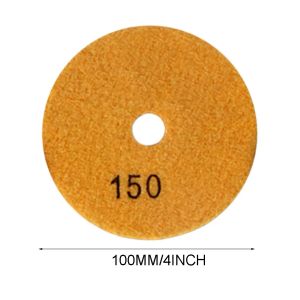 1pc 4 Inch 100mm Diamond Polishing Pads Wet Dry For Granite Stone Concrete Marble Polishing Sanding