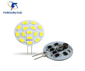 Bulb LED G4 Round Spotlight AC12V24V 15W 5730 15EDS Nessun gamma di sfarfallio Luci da cappuccio 6314359