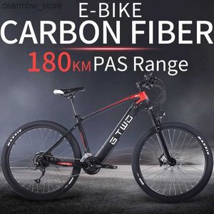 Bikes G1 NO TAX BAFANG CARBON FIBER ECTRIC BICYC HYDRAULIC BRAKE MOUNTAIN BIKE COLOR LCD 27SPEED 500W L48