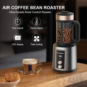 220V Electric Mini Hushållen Air Roaster Coffee Machine Home Coffee Bean Roaster Temperaturkontroll Kaffestekmaskin