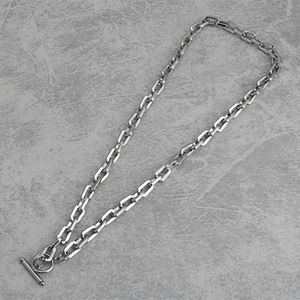 Anhänger Halsketten modische rechteckige OT-Schnalle Edelstahl-Batch-Winkel O-Ring Schnalle Herren und Damenschnallen Halsketten sind heiß Verkaufsq